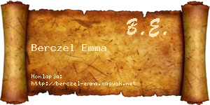 Berczel Emma névjegykártya